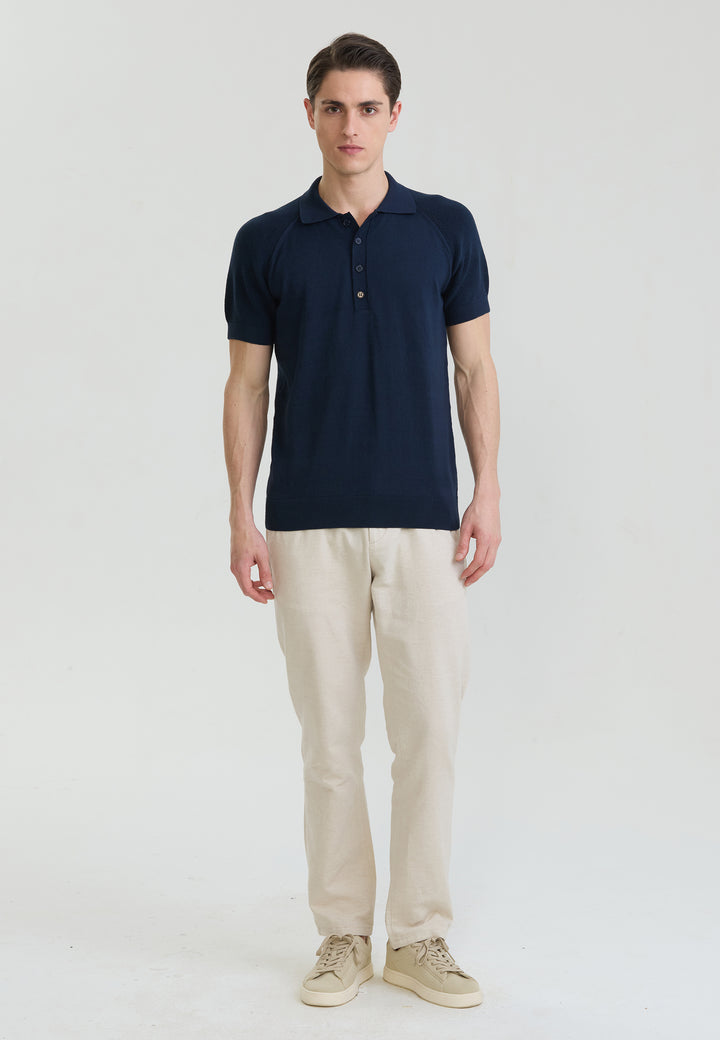 Erkek Düğme Detaylı Polo T-Shirt