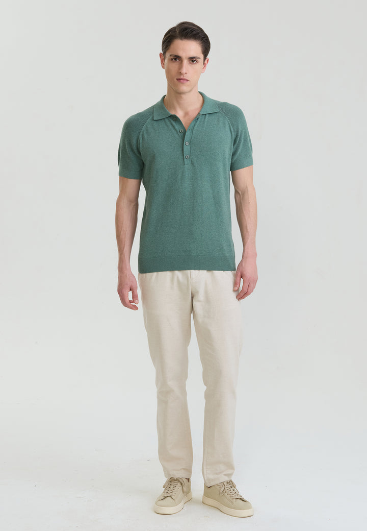 Erkek Düğme Detaylı Polo T-Shirt