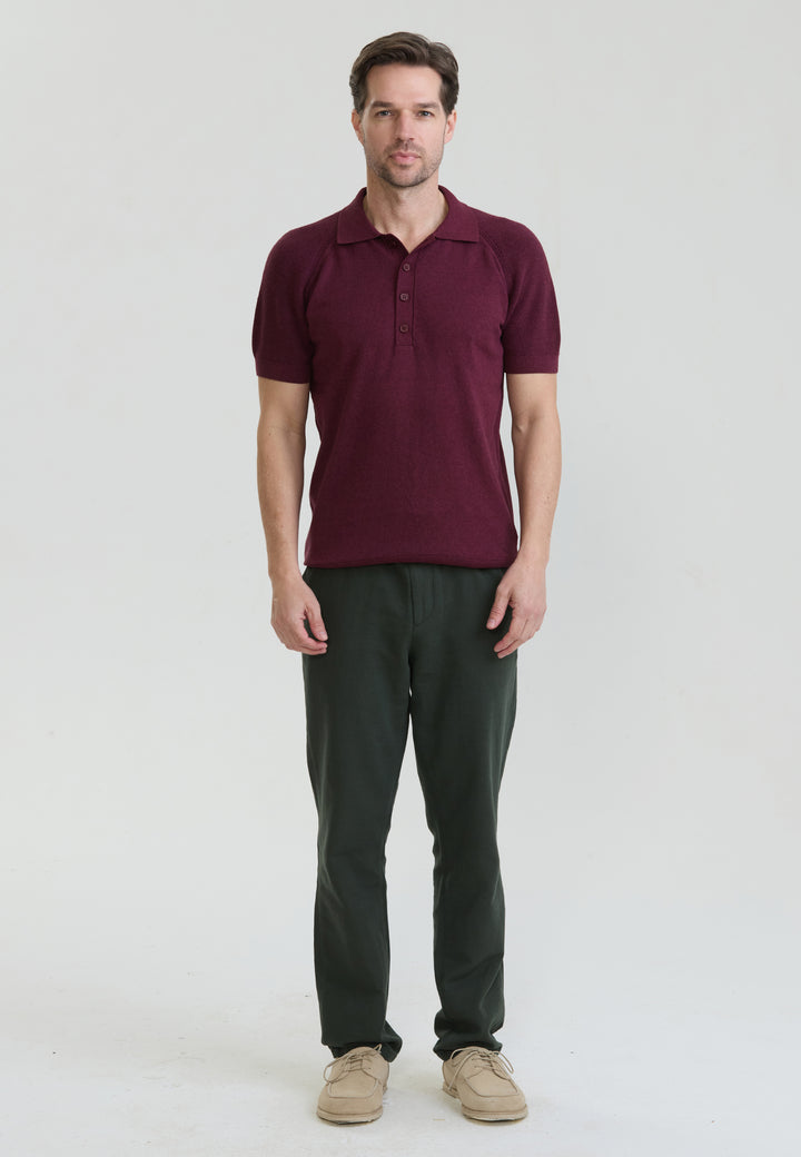 Erkek Düğme Detaylı Polo T-Shirt