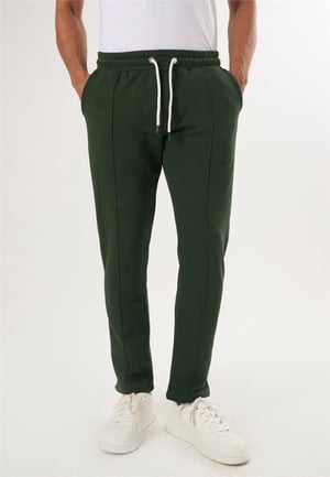Erkek Bağcıklı Pamuklu Jogger Pantolon