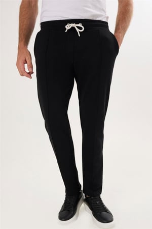 Erkek Bağcıklı Pamuklu Jogger Pantolon