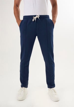 Erkek Bağcıklı Pamuklu Jogger Pantolon